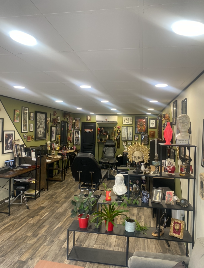 L'espace de travail et tatouage